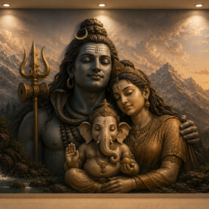 Shiva Parvathi Canvas