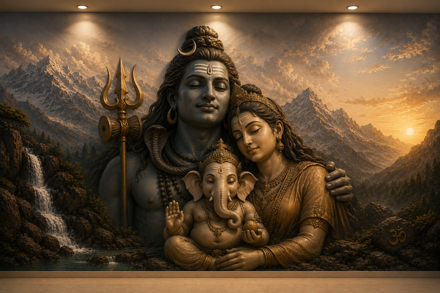 Shiva Parvathi Canvas