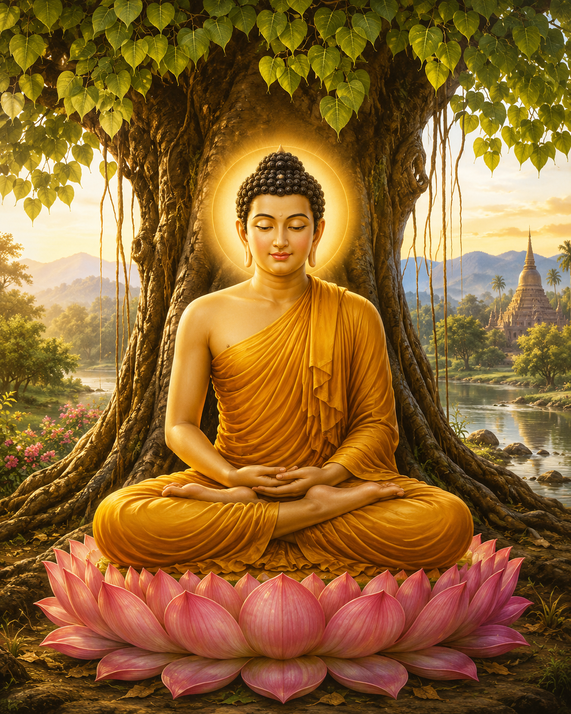 Gautam Buddha Canvas