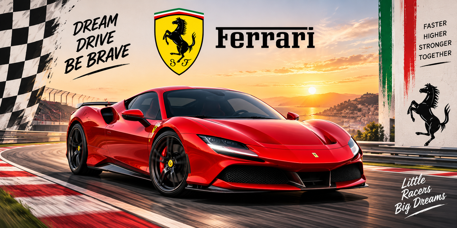 Ferrari Car Canvas