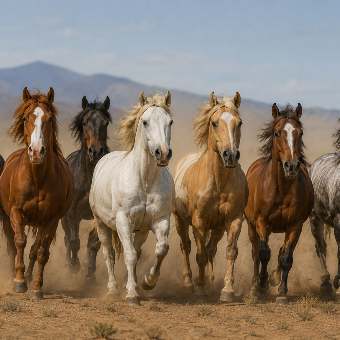 7 Horses Canvas